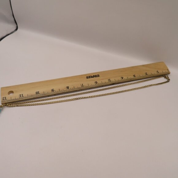 Gold Tone Beaded Tassel Necklace - Picture 9 of 9